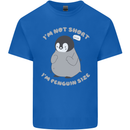 Im Not Short Im Penguine Size Funny Mens Cotton T-Shirt Tee Top Royal Blue