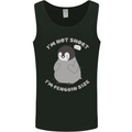 Im Not Short Im Penguine Size Funny Mens Vest Tank Top Black