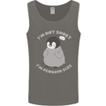 Im Not Short Im Penguine Size Funny Mens Vest Tank Top Charcoal