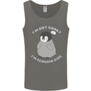 Im Not Short Im Penguine Size Funny Mens Vest Tank Top Charcoal