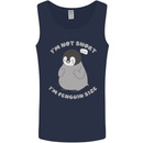 Im Not Short Im Penguine Size Funny Mens Vest Tank Top Navy Blue