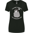 Im Not Short Im Penguine Size Funny Womens Wider Cut T-Shirt Black