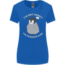 Im Not Short Im Penguine Size Funny Womens Wider Cut T-Shirt Royal Blue