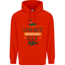 Im Not Short Tall Elf Funny Christmas Childrens Kids Hoodie Bright Red