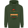 Im Not Short Tall Elf Funny Christmas Childrens Kids Hoodie Forest Green