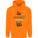 Im Not Short Tall Elf Funny Christmas Childrens Kids Hoodie Orange