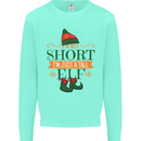Im Not Short Tall Elf Funny Christmas Kids Sweatshirt Jumper Peppermint