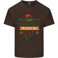 Im Not Short Tall Elf Funny Christmas Kids T-Shirt Childrens Chocolate