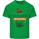 Im Not Short Tall Elf Funny Christmas Kids T-Shirt Childrens Irish Green