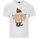 Im Not Short Tall Elf Funny Christmas Kids T-Shirt Childrens White