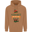 Im Not Short Tall Elf Funny Christmas Mens 80% Cotton Hoodie Caramel Latte
