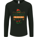 Im Not Short Tall Elf Funny Christmas Mens Long Sleeve T-Shirt Black