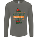 Im Not Short Tall Elf Funny Christmas Mens Long Sleeve T-Shirt Charcoal