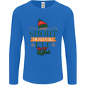 Im Not Short Tall Elf Funny Christmas Mens Long Sleeve T-Shirt Royal Blue