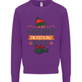 Im Not Short Tall Elf Funny Christmas Mens Sweatshirt Jumper Purple