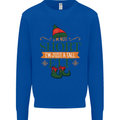 Im Not Short Tall Elf Funny Christmas Mens Sweatshirt Jumper Royal Blue