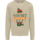 Im Not Short Tall Elf Funny Christmas Mens Sweatshirt Jumper Sand