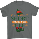 Im Not Short Tall Elf Funny Christmas Mens T-Shirt Cotton Gildan Charcoal