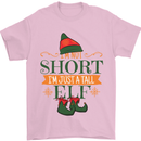 Im Not Short Tall Elf Funny Christmas Mens T-Shirt Cotton Gildan Light Pink