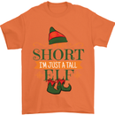 Im Not Short Tall Elf Funny Christmas Mens T-Shirt Cotton Gildan Orange
