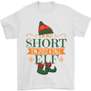 Im Not Short Tall Elf Funny Christmas Mens T-Shirt Cotton Gildan White