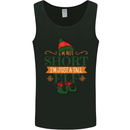 Im Not Short Tall Elf Funny Christmas Mens Vest Tank Top Black