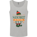 Im Not Short Tall Elf Funny Christmas Mens Vest Tank Top Sports Grey
