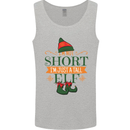 Im Not Short Tall Elf Funny Christmas Mens Vest Tank Top Sports Grey