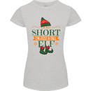 Im Not Short Tall Elf Funny Christmas Womens Petite Cut T-Shirt Sports Grey