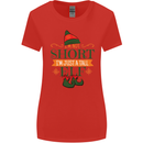 Im Not Short Tall Elf Funny Christmas Womens Wider Cut T-Shirt Red