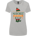 Im Not Short Tall Elf Funny Christmas Womens Wider Cut T-Shirt Sports Grey