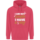 Im Not Single I Have a Dog Funny Childrens Kids Hoodie Heliconia