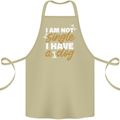 Im Not Single I Have a Dog Funny Cotton Apron 100% Organic Khaki