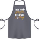 Im Not Single I Have a Dog Funny Cotton Apron 100% Organic Steel