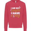 Im Not Single I Have a Dog Funny Kids Sweatshirt Jumper Heliconia
