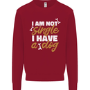 Im Not Single I Have a Dog Funny Kids Sweatshirt Jumper Red