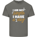 Im Not Single I Have a Dog Funny Kids T-Shirt Childrens Charcoal
