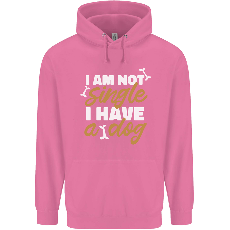 Im Not Single I Have a Dog Funny Mens 80% Cotton Hoodie Azelea