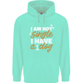 Im Not Single I Have a Dog Funny Mens 80% Cotton Hoodie Peppermint
