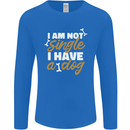 Im Not Single I Have a Dog Funny Mens Long Sleeve T-Shirt Royal Blue