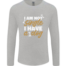 Im Not Single I Have a Dog Funny Mens Long Sleeve T-Shirt Sports Grey