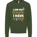 Im Not Single I Have a Dog Funny Mens Sweatshirt Jumper Forest Green