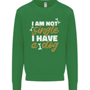 Im Not Single I Have a Dog Funny Mens Sweatshirt Jumper Irish Green