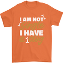 Im Not Single I Have a Dog Funny Mens T-Shirt 100% Cotton Orange