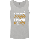 Im Not Single I Have a Dog Funny Mens Vest Tank Top Sports Grey