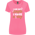 Im Not Single I Have a Dog Funny Womens Wider Cut T-Shirt Azalea