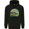 Im One in a Chamillion Funny Chameleon Childrens Kids Hoodie Black