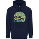 Im One in a Chamillion Funny Chameleon Childrens Kids Hoodie Navy Blue