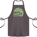Im One in a Chamillion Funny Chameleon Cotton Apron 100% Organic Dark Grey
