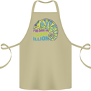 Im One in a Chamillion Funny Chameleon Cotton Apron 100% Organic Khaki